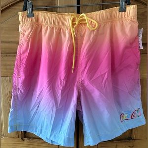 Coca Cola 1971 Board Shorts , 1971 The Unity Collection Swim Trunks  NWT size L